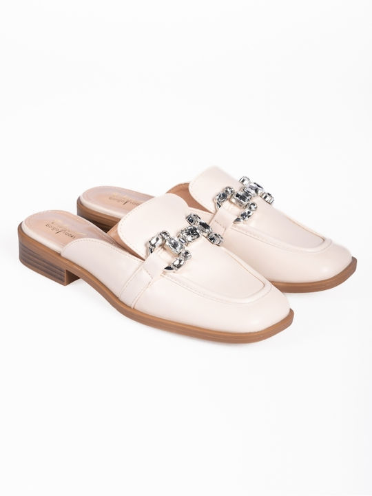 Loafers Buckle Beige