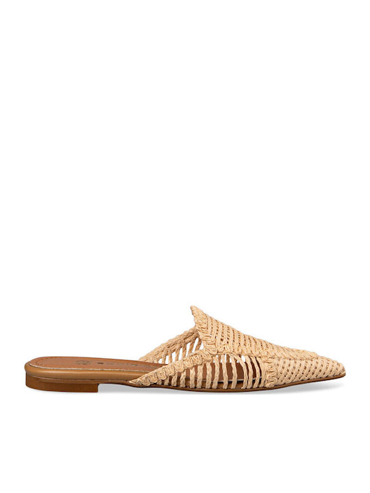 Envie Shoes Мюли с Ток в Бежов Цвят