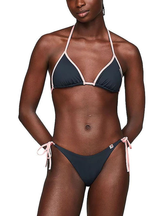 Triangle Bikini Top Blue- Pink