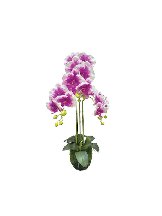 Künstliche Pflanze im Topf Orchidee Lila 82cm M...