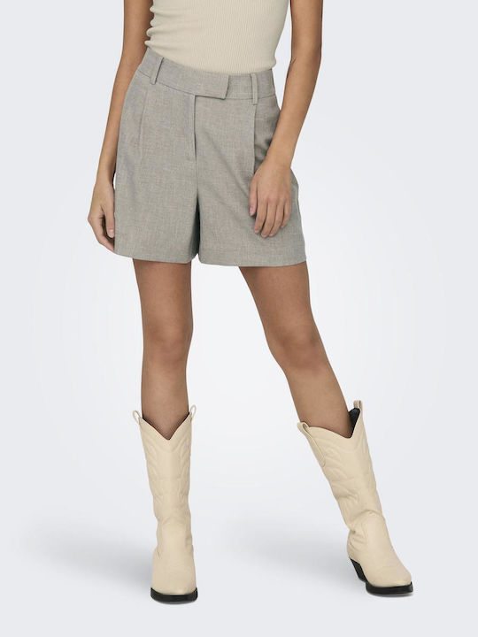Only Women's High-waisted Shorts Taupe