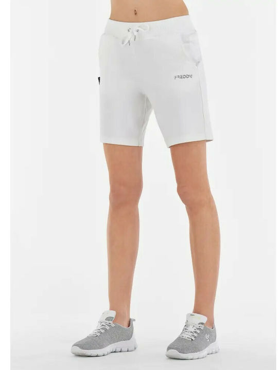 Freddy Women's Sporty Bermuda Shorts White