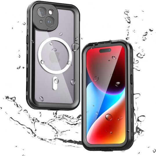 Shellbox Back Cover Σιλικόνης Αδιάβροχο Μαύρο (iPhone 15)