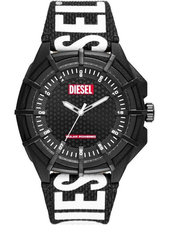 Diesel Ceas Barbati 51mm Cronograf Solar cu Culoare Neagră Spectru Textil