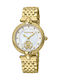 Women's Watch Battery with Gold Stainless Steel Bracelet