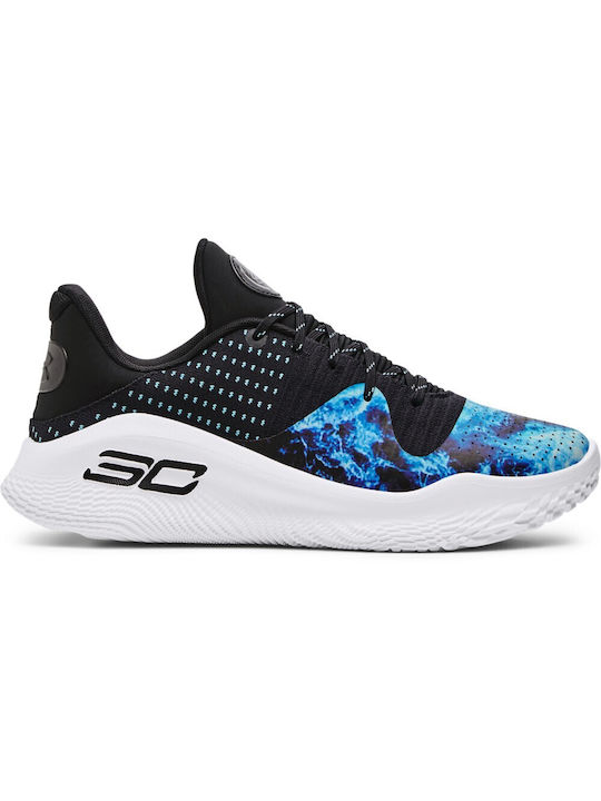 Under Armour Curry 4 Low Flotro Dw Χαμηλά Μπασκετικά Παπούτσια Πολύχρωμα