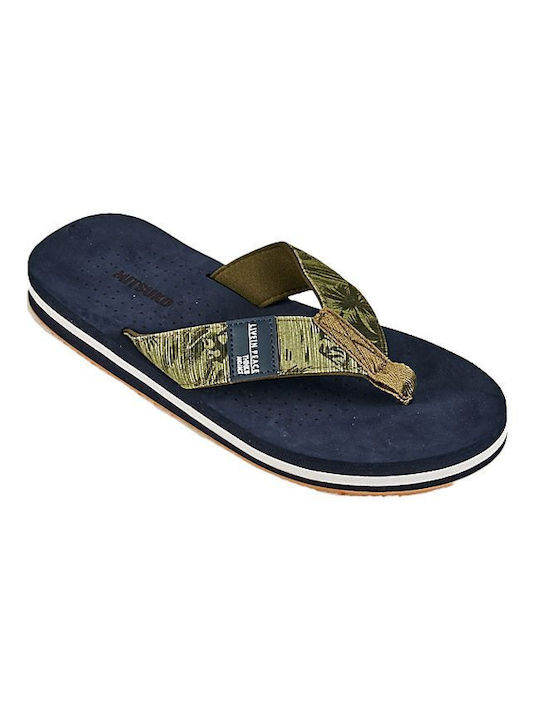 Mitsuko Herren-Flip-Flops Blau