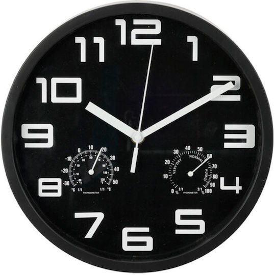Next Ceas De Perete Metalic Negru Ø25cm