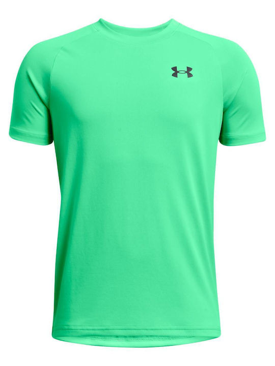 Under Armour Παιδικό T-shirt Lime Green Tech 2.0