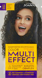 Joanna Multi Effect Color Шампоан Оцветител 011 Кафяво Кафе 35г