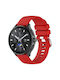 Xiaomi Watch S3 Glossy Surface Silicone Watch Band Red