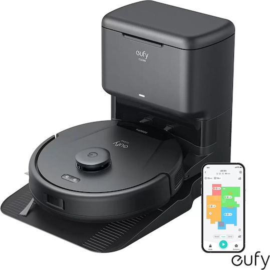 Eufy L60 Hybrid SES Roboter-Staubsauger mit Kartierung Laser und Saugkraft 5000Pa Schwarze