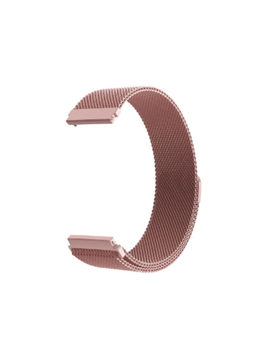Bratara magnetica roz pentru smartwatch Colmi, 22mm