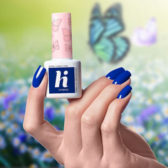 Hallo Hybrid 342 Königsblauer Halbpermanent Nagellack 5 ml