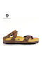 Leather Women's Flat Sandals Anatomic Nobuck Castagna