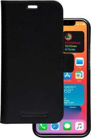 dbramante1928 Lynge Buchen Sie Leder Schwarz (iPhone 12 Pro Max)