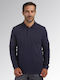 Diadora Men's Long Sleeve Blouse Polo classic navy