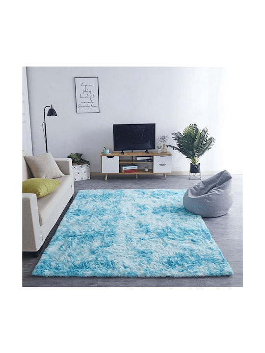 Strado Carpets Χαλί Ορθογώνιο Shaggy Ombreblue (light Blue)