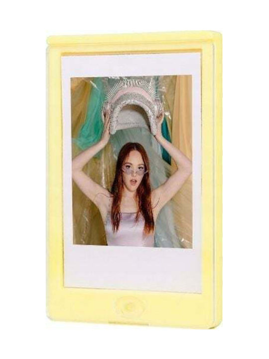 Loveinstant Metallic Photo Frame with Yellow Frame