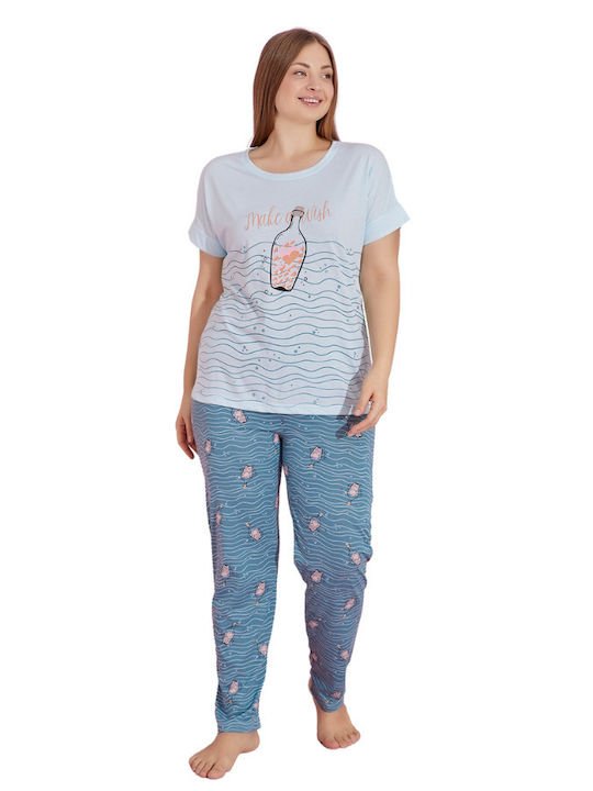 PijaMood De vară Set Pijamale pentru Femei blue