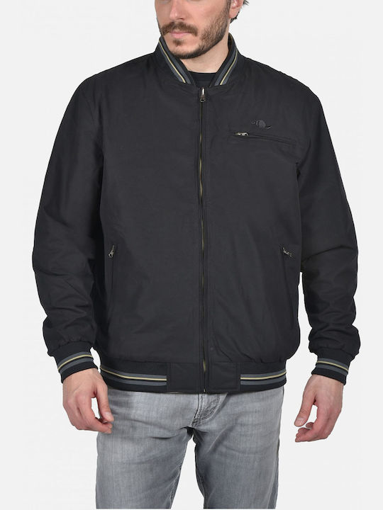 Castor Herren Jacke Lässig Schwarz