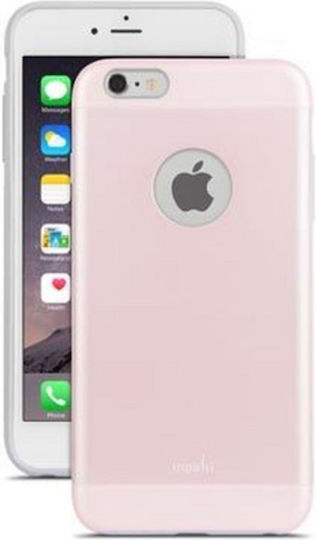 Moshi Iglaze Umschlag Rückseite Silikon Rosa (iPhone 6/6s Plus)
