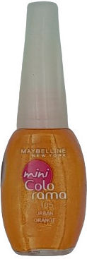 Maybelline Colorama Gloss Long Lasting Nail Polish 195 Urban Orange 7.5ml