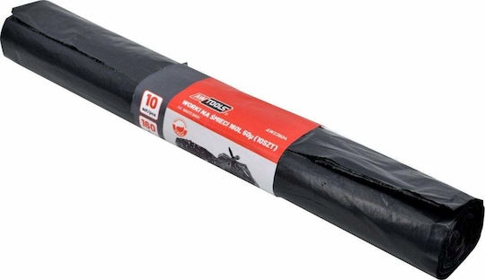 AWTools Müllbeutel für den Garten Kapazität 160Es 10Stück Schwarze