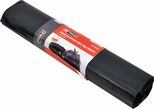 AWTools Müllbeutel für den Garten Kapazität 120Es 10Stück Schwarze