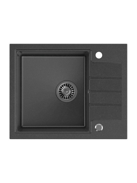 Steiner Drop-In Sink Synthetic Granite W62xD50cm Black