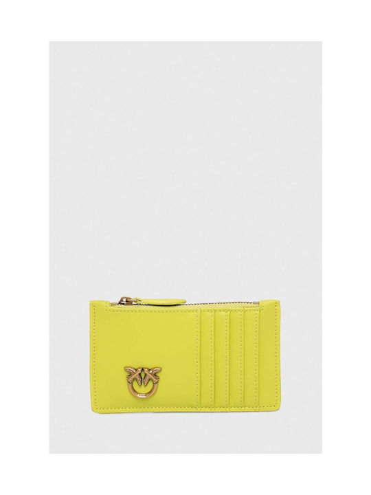 Pinko Leather Wallet Yellow 100251.a0gk