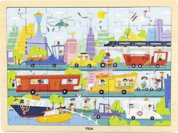 Wooden Kids Puzzle 48pcs for 6++ Years Viga Toys