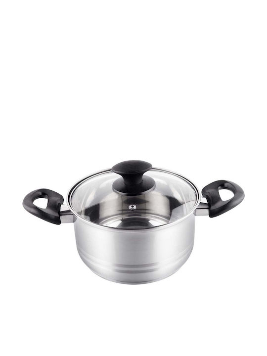 Lamart Βαθιά Ανοξείδωτη Κατσαρόλα 2.7lt / 18cm