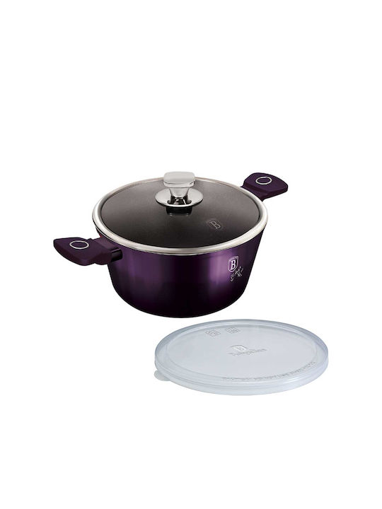 Berlinger Haus Purple Eclipse Collection Deep Pot made of Aluminum 4.1lt / 24cm