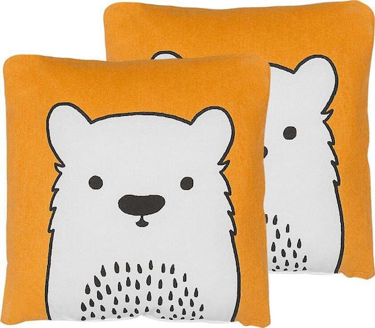 Beliani Pernă Decorativă Pentru Copii Portocalie 45x45cm