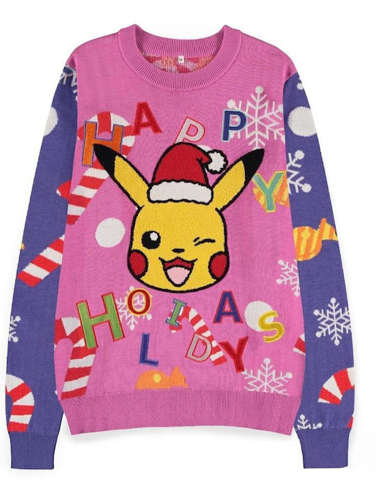 Difuzed Pokemon - Pikachu Patched Christmas Sweater Blouse Pokemon Multicolour