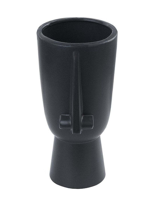 Beliani Decorative Vase Black