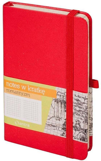 Antra Notebook 160 Sheets A6 Square Red