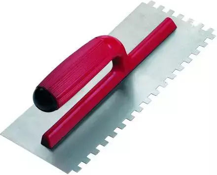 Rubi Σπάτουλα Μεταλλική Οδοντωτή 10x10mm με Μεταλλική Λαβή 25906