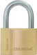 Gerda Brass Padlock Brass Bolt with Key 50mm 2 Pieces