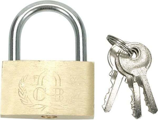 Vorel Bronze Padlock Brass with Key 50mm 1pcs