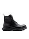 Leder Schwarz Herrenstiefel