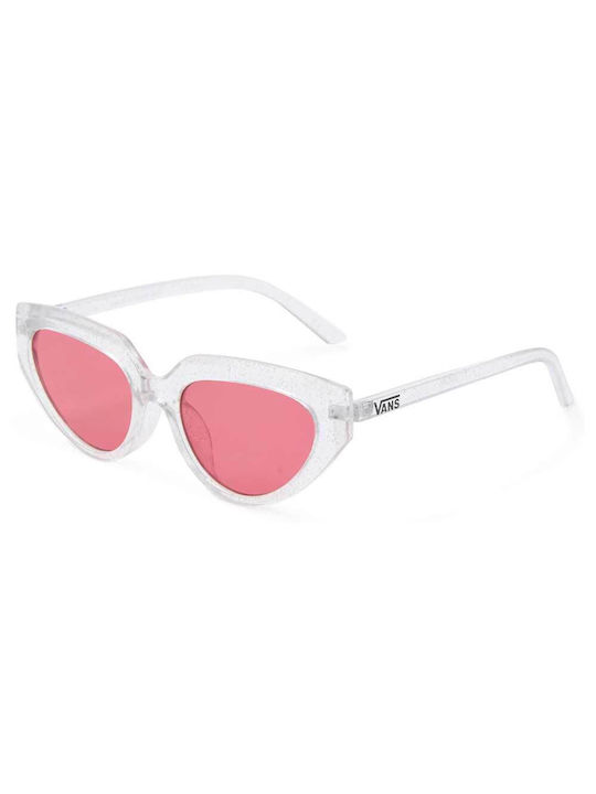 Vans Sonnenbrillen mit Weiß Rahmen und Rosa Linse VN000GN0WHT