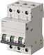 Siemens Automatic Circuit Breaker 6A Triple-pole AC 5SL4306-6