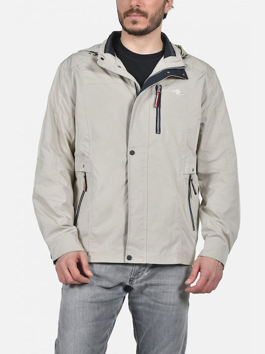 Castor Herren Jacke Lässig Beige