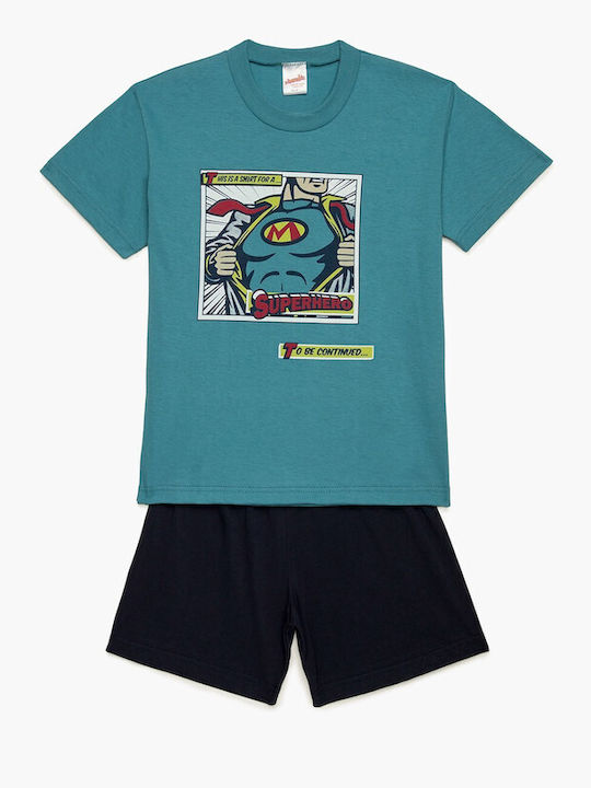 Minerva Kids Pyjamas Summer PETROL