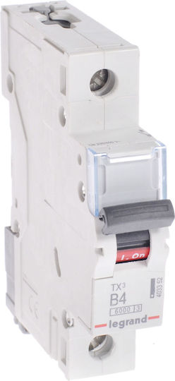 Legrand Automatic Circuit Breaker 4A Single-pole 403352