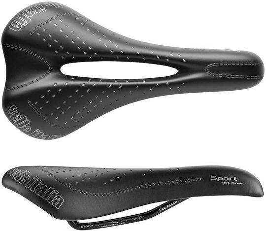 Selle Italia Sport Gel Flow S Neagră Șa de Bicicletă de Oras / Trekking