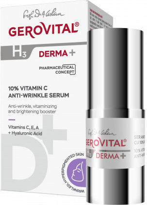 Gerovital Anti-aging Serum Booster for Face with Vitamin C for Brightening 15ml
