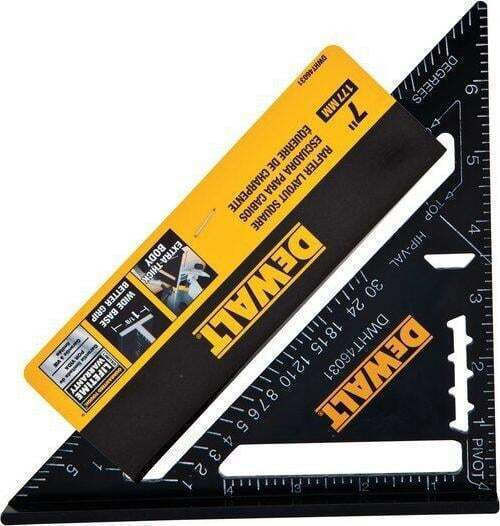 DEWALT Aluminum Blacksmiths Angle Ruler Length 17.78cm